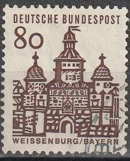 GERMANY 1964 German Building Structures of the 12th Century, large size ULH CV R14.30 SG 1366