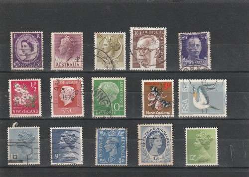 UNCHECKED WORLD SELECTION BID PER STAMP TO TAKE ALL CARD EXCLUDED