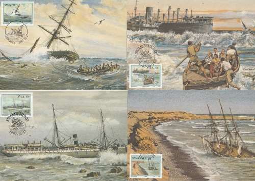 SWA SHIPWRECKS 1987 POST CARD MAXI CARD SET