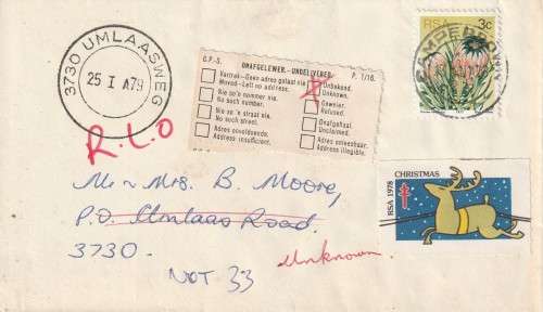 RSA POSTAL HISTORY,