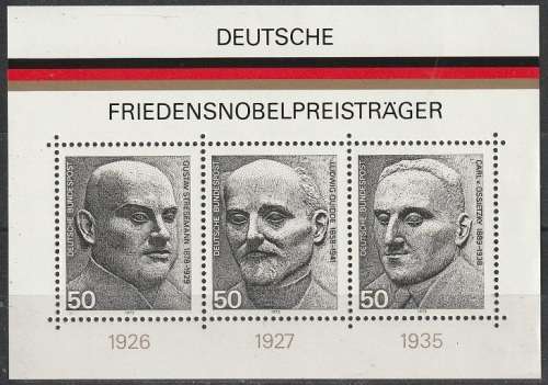 GERMANY 1975 German Nobel Prize Winners UMM CV R82.50 SG MS1767