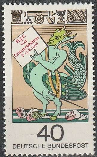 GERMANY 1976 The 300th Anniversary of the Death of H.J.C.Grimmelshausen, Write UMM CV R39.60 SG 1794