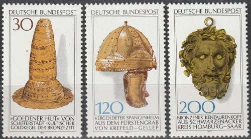 GERMANY 1977 Archaeological Discovery UMM CV R126.50 SG 1834-36