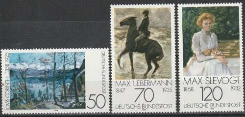 GERMANY 1978 Paintings - Expressionism UMM CV R115.50 SG 1877-79