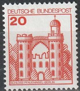 GERMANY 1978 Palaces and Castles UMM CV R6.60 SG 1805C