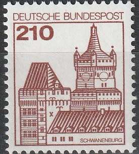 GERMANY 1978 Palaces and Castles UMM CV R110 SG 1812A