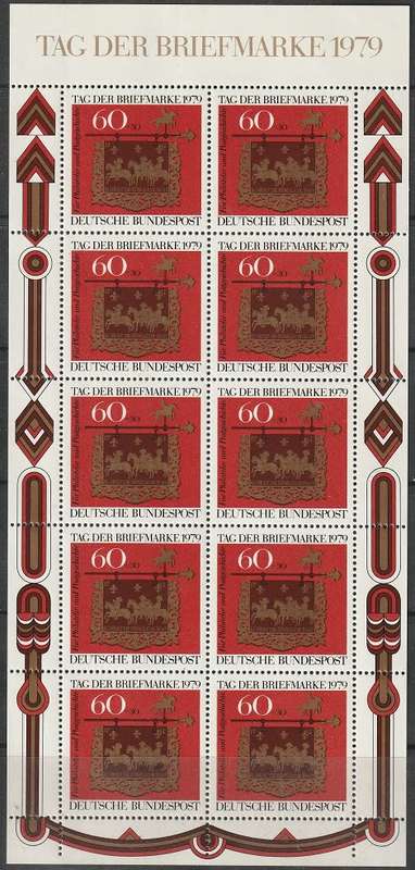 GERMANY 1979 The Day of Stamps UMM CV R396 SG 1904