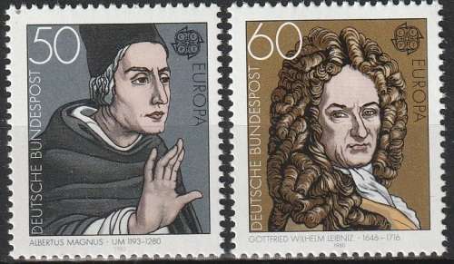GERMANY 1980 EUROPA Stamps - Famous People UMM CV R57.20 SG 1927/8