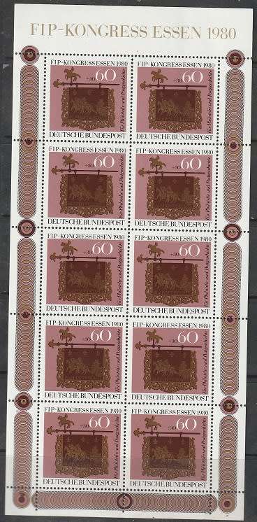GERMANY 1980 FIB Congress in Essen UMM CV R286 SG 1943