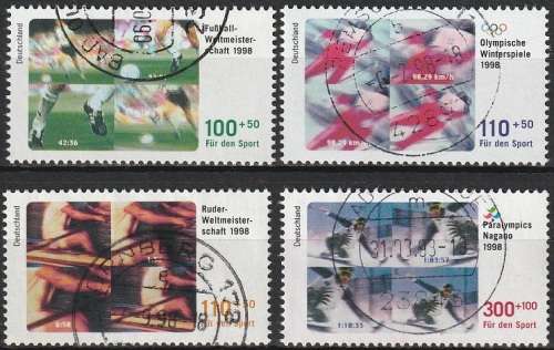 GERMANY 1998 Charity Stamps - Sports ULH CV R330 SG 2830-33