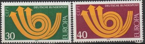 GERMANY 1973 EUROPA Stamps UMM CV R35.20 SG MS1661/2