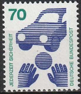 GERMANY 1973 Information About Accidents UMM CV R41.80 SG 1603A