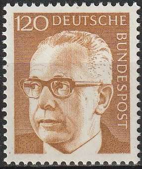 GERMANY 1972 Gustav Heinemann - New Value UMM CV R50.60 SG 1548