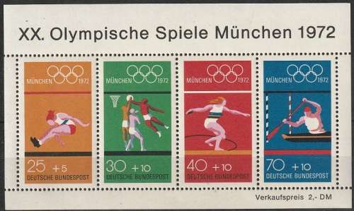 GERMANY 1972 Olympic Games - Munich, Germany UMM CV R165 SG MS1633