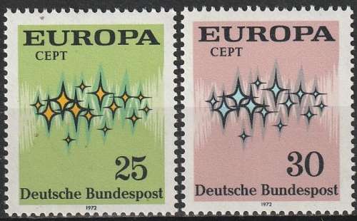 GERMANY 1972 EUROPA Stamps UMM CV R36.30 SG 1618/9
