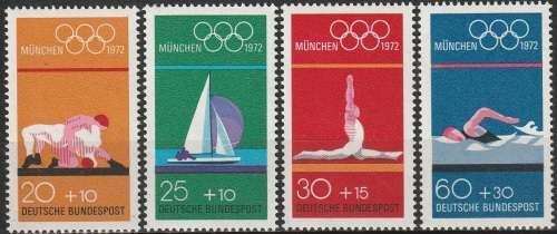 GERMANY 1972 Olympic Games - Munich, Germany UMM CV R99 SG 1621-24