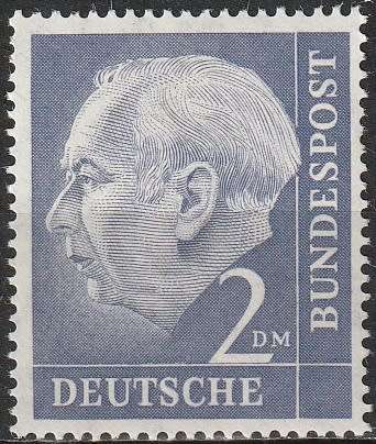 GERMANY 1954 Professor Dr. Th. Heuss UMM CV R82.50 SG 1121