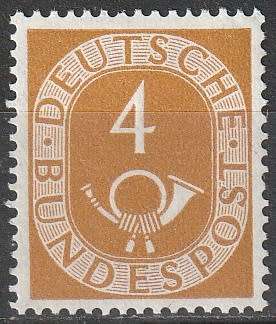 GERMANY 1951 New Daily Stamp UMM CV R154 SG 1046