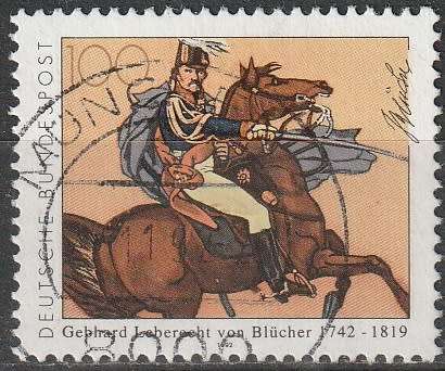 GERMANY 1992 The 250th Anniversary of Gebhard Leberecht von Blücher, Marshal ULH CV R22 SG 2490