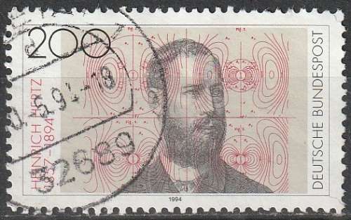 GERMANY 1994 The 100th Anniversary of the Death of Heinrich Hertz, Physicist ULH CV R44 SG 2557