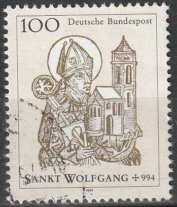 GERMANY 1994 The 1000th Anniversary of the Death of Holy Wolfgang ULH CV R24.20 SG 2603