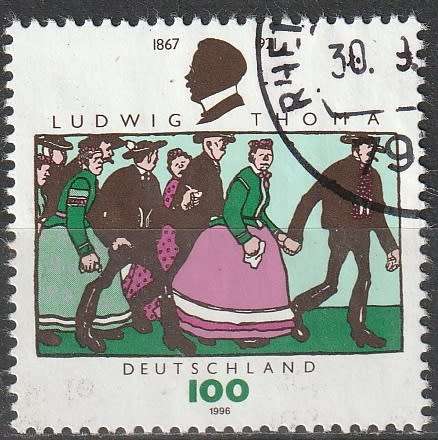 GERMANY 1996 The 50th Anniversary of the Death of Ludwig Thomas ULH CV R28.60 SG 2727