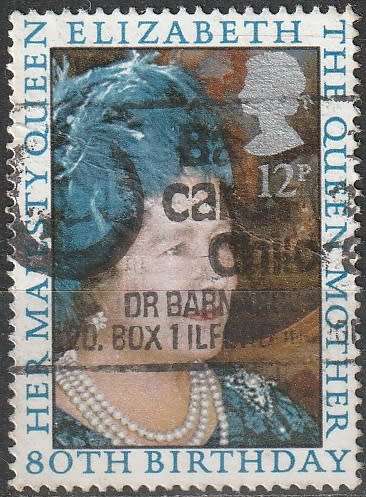 GB 1980 The 80th Anniversary of the Birth of Queen Mother Elizabeth ULH CV R5.50 SG 1129