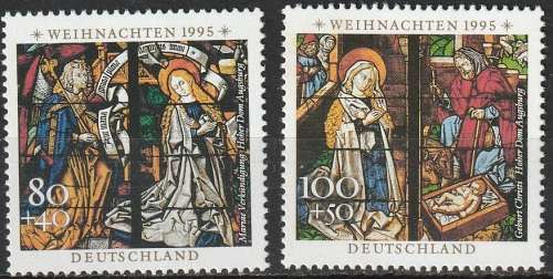GERMANY 1995 Christmas Stamps UMM CV R106.70 SG 2690/1