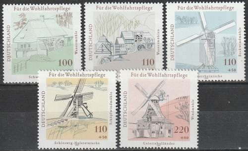GERMANY 1997 Charity Stamps - Mills UMM CV R396 SG 2814-18