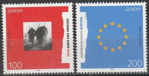 GERMANY 1995 EUROPA Stamps - Peace and Freedom UMM CV R112.20 SG 2635/6