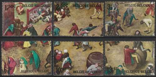 BELGIUM 1967 Painting by P.Bruegels UMM CV R77 SG 2040-45