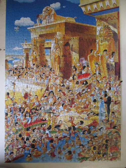 HUGO PRADES 1000 PIECE PUZLE COMPLETE I PIECE DAMAGED