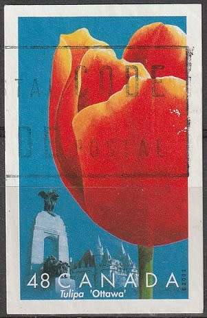 CANADA 2002 The 50th Anniversary of the Canadian Tulip Festival Self Adhesive UNH CV R18.70 SG 2136