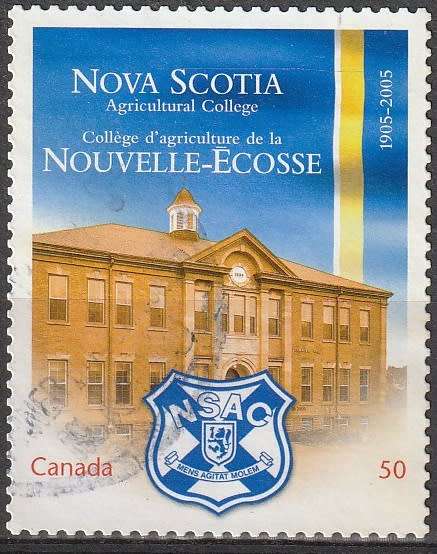 CANADA 2005 The 100th Anniversary of the Nova Scotia Agricultural College UNH CV R22 SG 2333