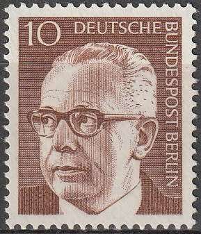 BERLIN 1970 Federal President Gustav Heinemann UMM CV R8.80 SG B352