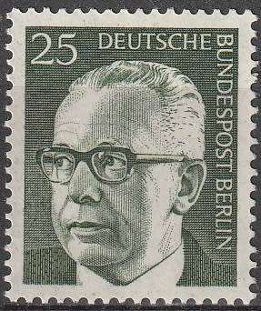 BERLIN 1970 Federal President Gustav Heinemann UMM CV R30.80 SG B355