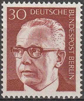 BERLIN 1970 Federal President Gustav Heinemann UMM CV R37.40 SG B356