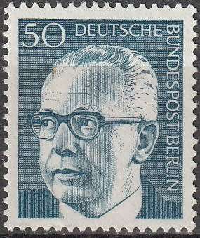 BERLIN 1970 Federal President Gustav Heinemann UMM CV R18.70 SG B358