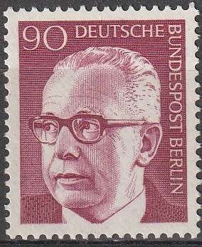 BERLIN 1970 Federal President Gustav Heinemann UMM CV R66 SG B362