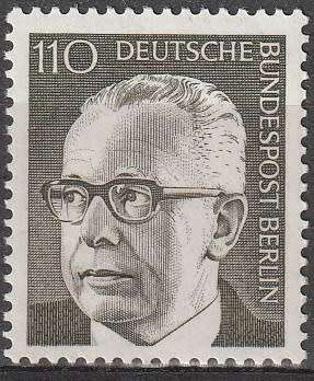 BERLIN 1970 Federal President Gustav Heinemann UMM CV R44 SG B364