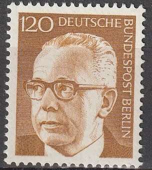 BERLIN 1970 Federal President Gustav Heinemann UMM CV R44 SG B365