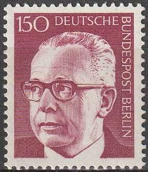 BERLIN 1970 Federal President Gustav Heinemann UMM CV R55 SG B368