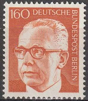 BERLIN 1970 Federal President Gustav Heinemann UMM CV R77 SG B369