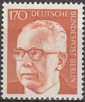 BERLIN 1970 Federal President Gustav Heinemann UMM CV R55 SG B370