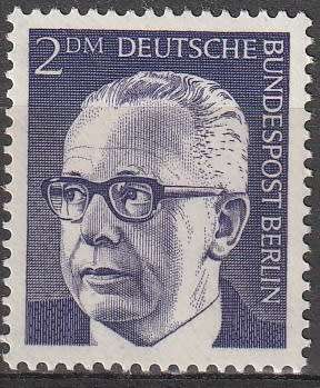 BERLIN 1970 Federal President Gustav Heinemann UMM CV R71.50 SG B372