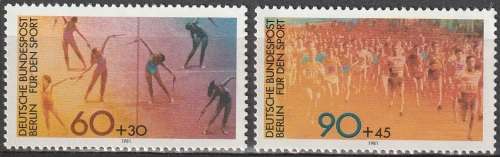 BERLIN 1981 Sports UMM CV R85.80 SG B617/8