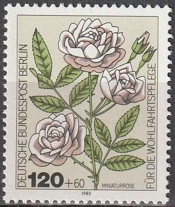 BERLIN 1982 Charity Stamps - Roses UMM CV R55 SG B645