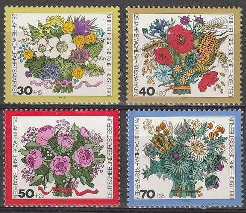 BERLIN 1974 Charity Stamps UMM CV R93.50 SG B457-60