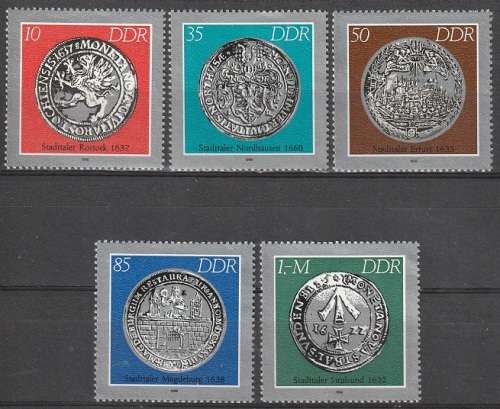 DDR 1986 Historical Coins UMM CV R104.50 SG 2749-53