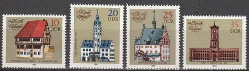 DDR 1983 Historical City Halls UMM CV R77 SG 2492-95